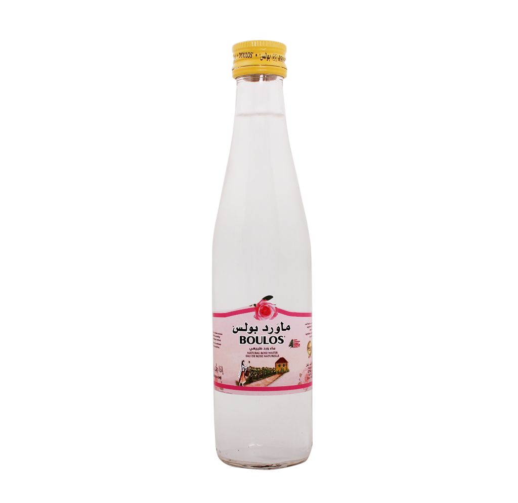 Boulos Rose Water Extra 250ML Round Glass Bottle