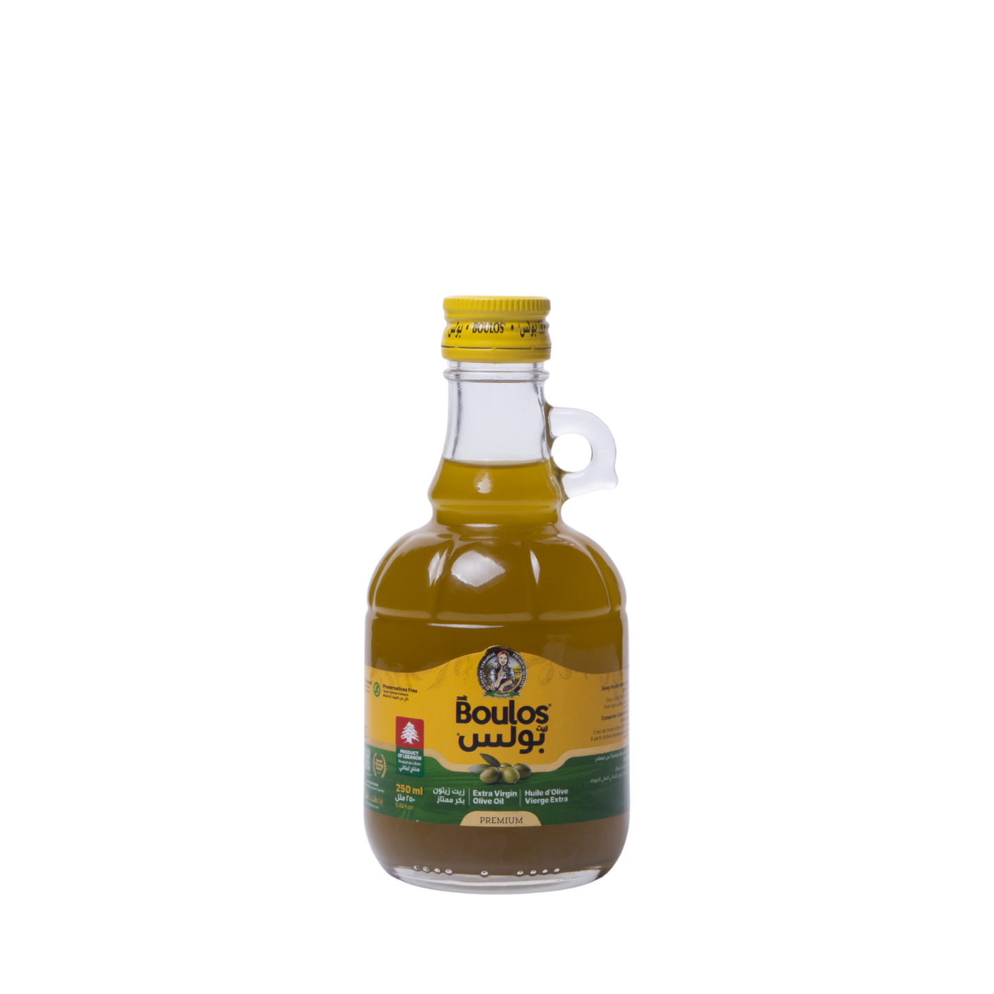 BOULOS Extra Virgin Olive Oil 250ML Glass Gallon