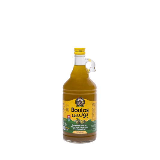 BOULOS Extra Virgin Olive Oil 750ML Glass 1/4 Gallon