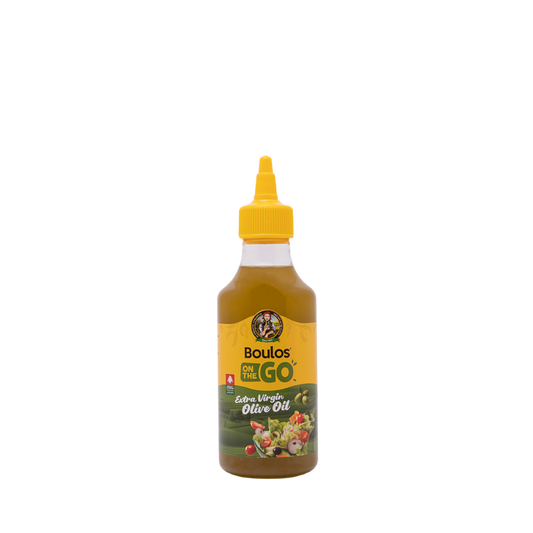 BOULOS Extra Virgin Olive Oil 250ML Round Pet "Squeezable" Bottle