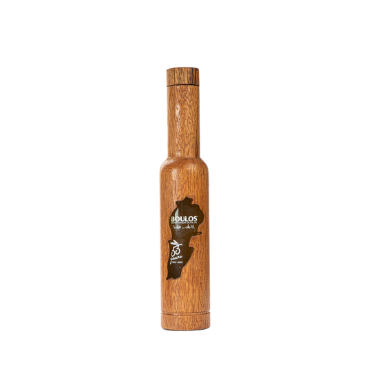 BOULOS Certified Organic Ultra Premium Extra Virgin Olive Oil “Special Edition” 500ML “Wooden” Glass Bottle