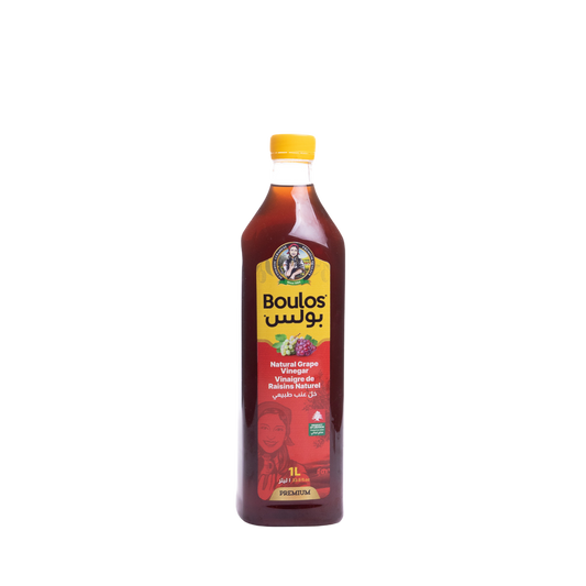 Boulos Natural Red Grape Vinegar 1L  Square Pet Bottle