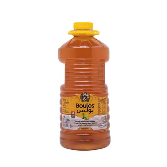 Boulos Natural White Grape Vinegar 3L Round Pet Gallon
