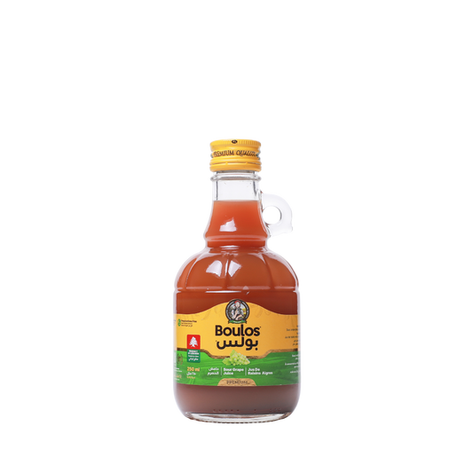 Boulos Sour Grape Juice Hossrom 250ML Glass Gallon