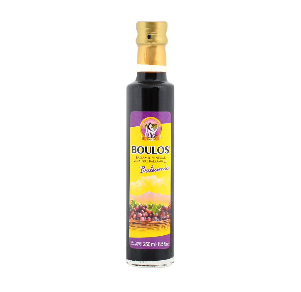 Boulos Premium Natural Balsamic Vinegar (Di Modena) 250ML Dorica Glass Bottle