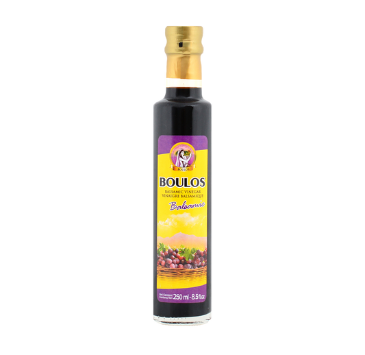 Boulos Premium Natural Balsamic Vinegar (Di Modena) 250ML Dorica Glass Bottle