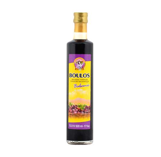 Boulos Premium Natural Balsamic Vinegar (Di Modena) 500 ML Dorica Glass Bottle