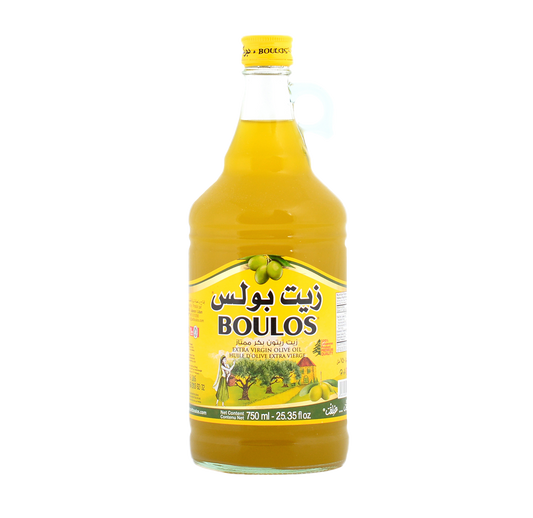 BOULOS Extra Virgin Olive Oil 750ML Glass 1/4 Gallon