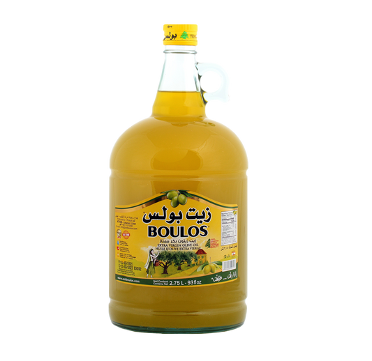 BOULOS Extra Virgin Olive Oil 2.75L Glass Gallon